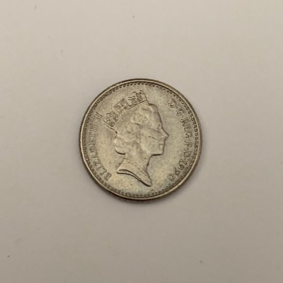 Five Pence Coin - 1990 - United Kingdom 5p - Queen Elizabeth II - KM#937b - Picture 2 of 5